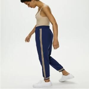 NEW Aritzia Babaton Rocket Jogger Blue Side Stripe Track Pants Women's XL